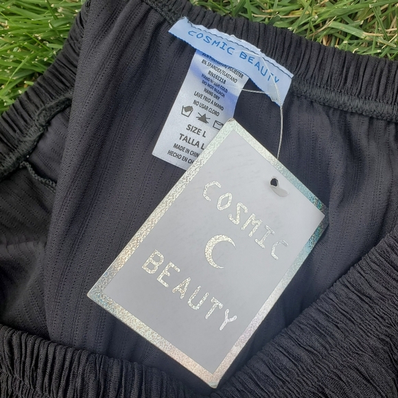 NWT Cosmic Beauty Black Tube Top Women's Jumpsuit Size Large - Picture 4 of 16